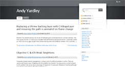 Desktop Screenshot of andyyardley.com