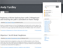 Tablet Screenshot of andyyardley.com